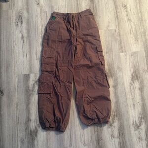 Empyre Brown Wide Leg Cargo Pants